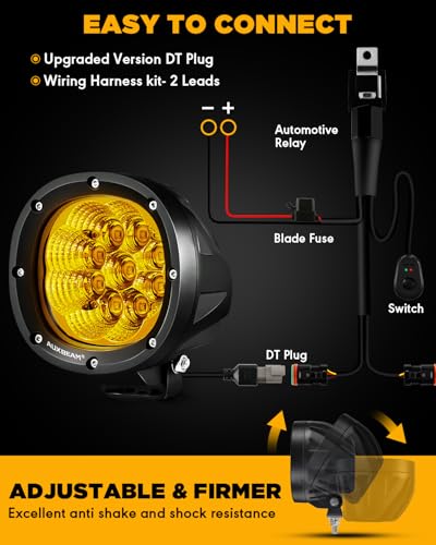 P4 Series 4 Inch Amber LED Pod Lights (2 Count)