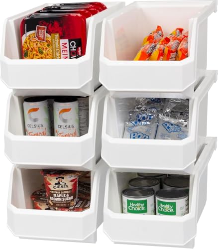 Large Stackable Plastic Storage Bins