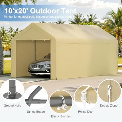 Carport 10x20 Heavy Duty Portable Garage w