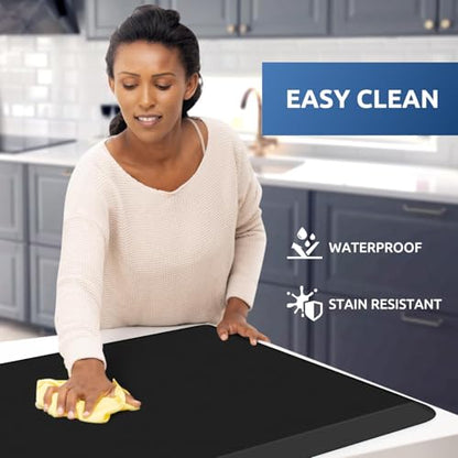 0.8" Thick Kitchen Mat Cushioned Anti Fatigue Rug Comfort Floor Mats