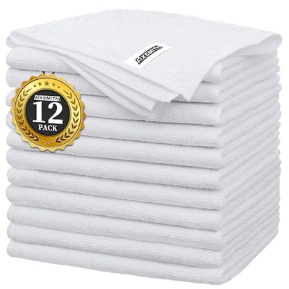 White Microfiber Cleaning Cloth (12 Count)