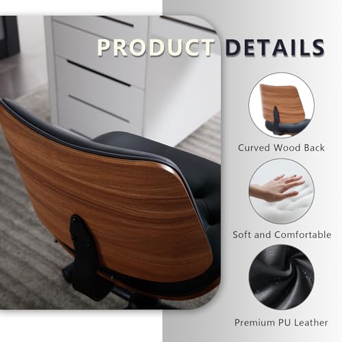 Armless Home Office Chair in Button Style