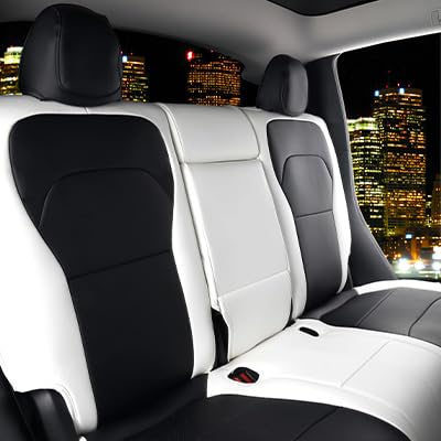 Leather Seat Covers for Tesla Model Y Juniper 2025 2026 Full Set