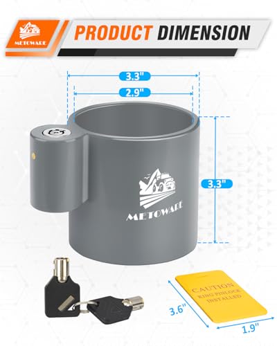 5th Wheel King Pin Lock for RVs & Semi Trailers