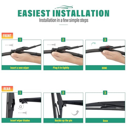 Windshield Wiper Blades Replacement for Chevy Trailblazer 22