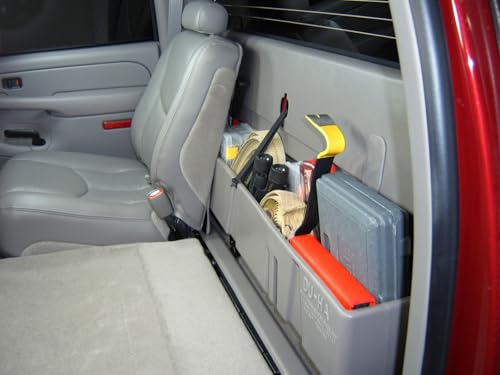 Behind-the-Seat Storage Fits 04-07 Chevrolet/GMC Silverado/Sierra Light Duty Crew Cab, Black, Part #10023
