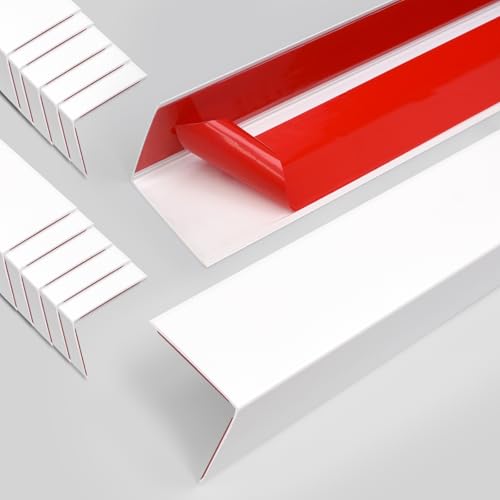 10PCS 48" White Metal Corner Protectors (10 Count)