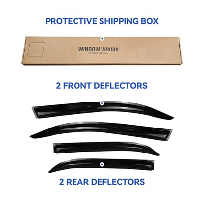 Window Visors Rain Guards for 2012