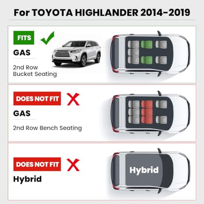 Floor Mats for Toyota Highlander 2014 (5 Count)