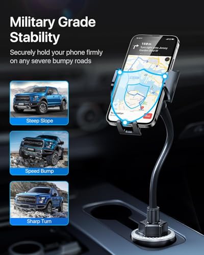 Military Grade Cup Holder Phone Holder