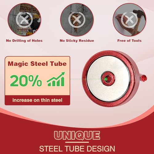 Magnetic Hooks Steel Tube Design for Cruise (10 Count)