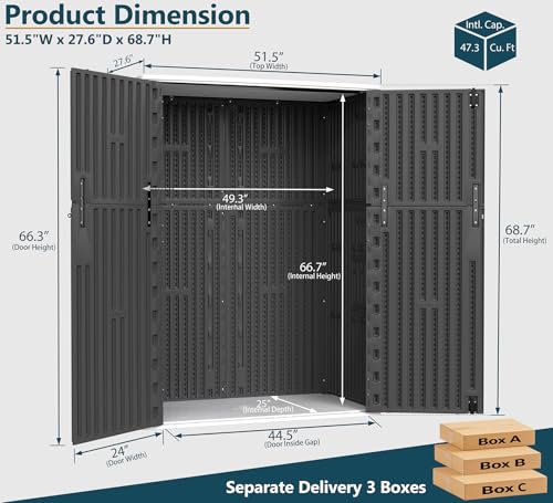 Outdoor Storage Shed 57 Cu.Ft
