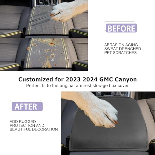 2025 2026 Canyon Center Console Cover Compatible with 2023 2024 2025 2026 GMC Canyon & Chevy Colorado Accessories Armrest Cover Center Console Pad Armrest Console Cover