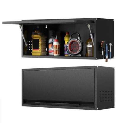 Metal Garage Wall Cabinet with Doors Side with Holes