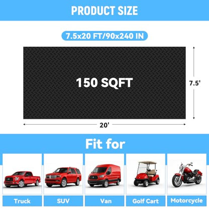 7.5x20 FT Garage Floor Mat