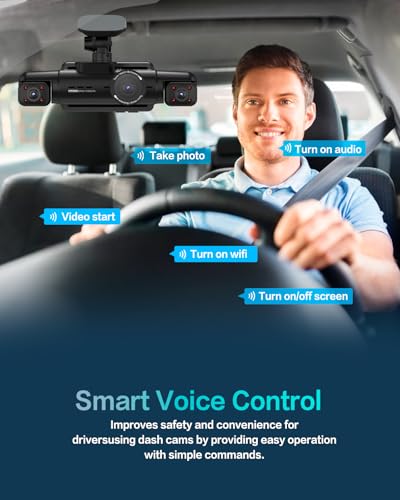 360° View 4K 2160P Dash Cam Front and Rear