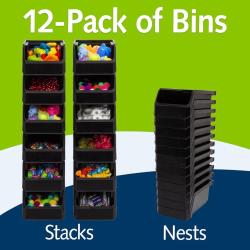 Small Stackable Plastic Storage Bins