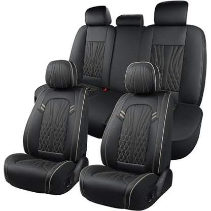 Leather Car Seat Covers 5 Pieces