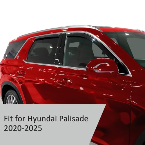 in Channel Extra Durable Rain Guards for Hyundai Palisade 2020