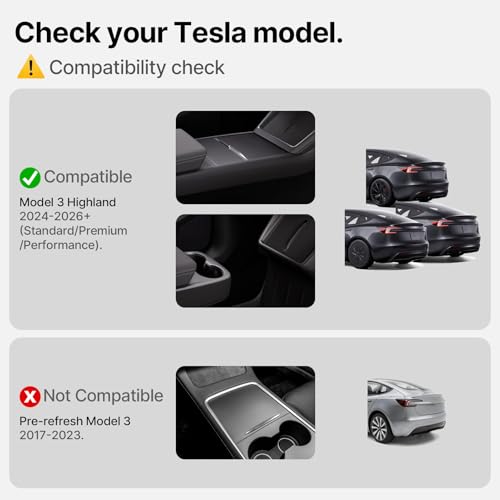6Pcs Floor Mats for Tesla Model 3 Highland 2024 (6 Count)