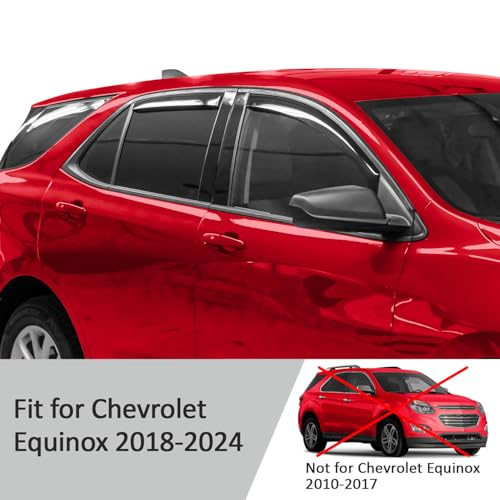 in Channel Rain Guards for Chevy Equinox 2018 (4 Count)