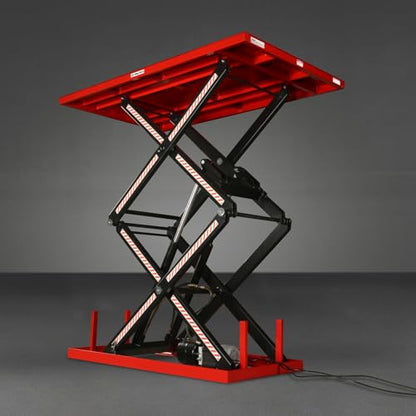 2200 lbs Capacity Stationary Powered Hydraulic Double Scissor Lift Table