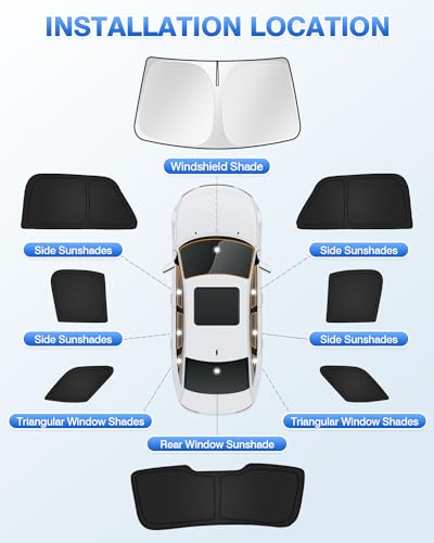 Sunshades for Ford Explorer 2011 (8 Count)