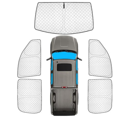 5pcs Car Sun Shades Custom for GMC Sierra 2007 (5 Count)