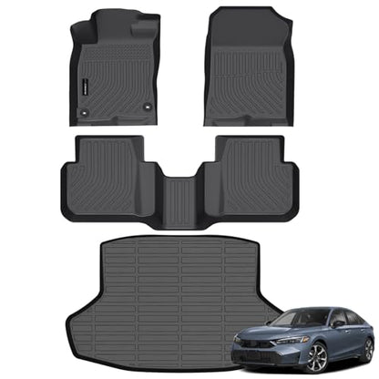 Floor Mats Cargo Mat for 2025 2026 Honda Civic Hybrid Sedan (4 Count)