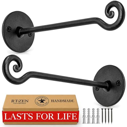 Plant Hangers Outdoor or Indoor Heavy Duty Wall Bracket Hooks (2 Count)