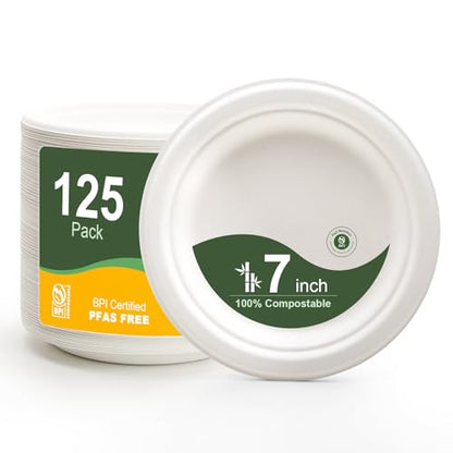 7 Inch Paper Plates 125 (125 Count)