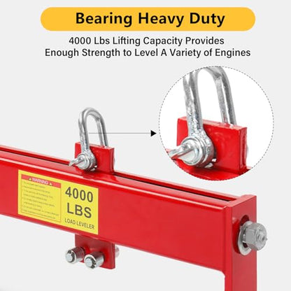 4000lbs Engine Leveler Steel Engine Hoist Shop Crane Engine Load Leveler