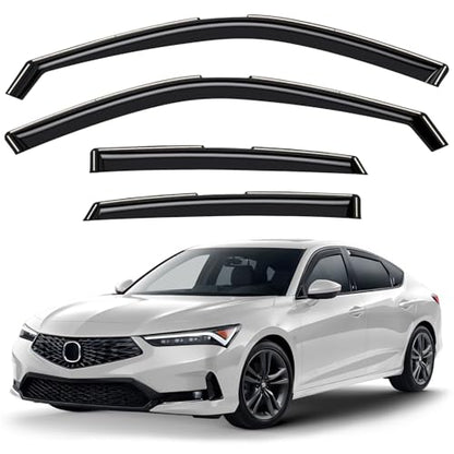 Window Deflectors Smoke Tinted in (4 Count)