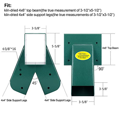 Swing Set Bracket with All Mounting Hardware Middle Bracket (19 Count)