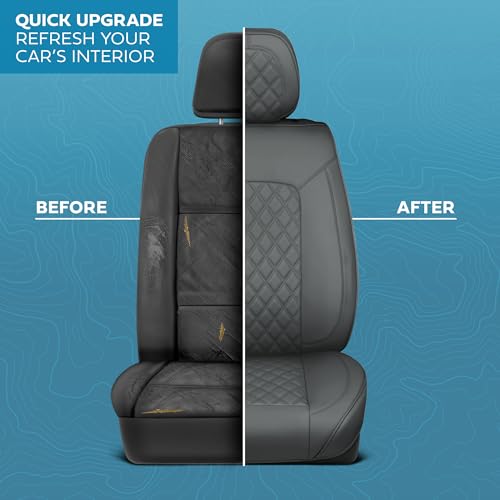 Curated Ashen Leather Seat Covers for Cars & SUVs