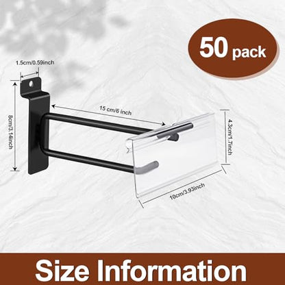 Heavy Duty 6" Slatwall Panel Double (50 Count)