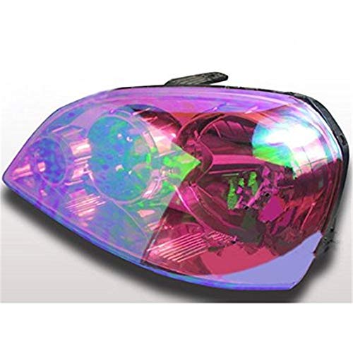 LED LIGHT 12 by 48 inches Self Adhesive Shiny Chameleon Headlights Tail Lights Fog Lights Films