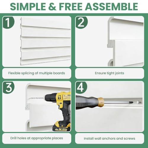 4x8 ft Slatwall Panel Wall Storage Systems