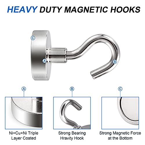 Magnetic Hooks for Cruise Essentials 2026 Cabins Door 30 Pack (30 Count)
