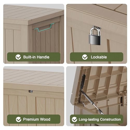 150 Gallon Outdoor Storage Box Waterproof