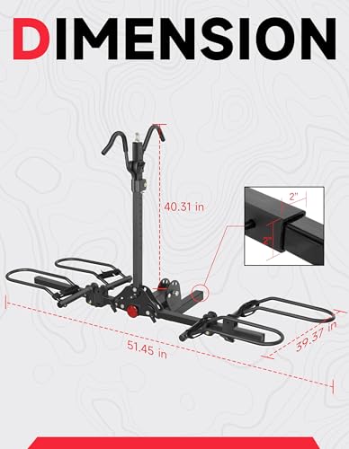 Young Bike Rack Hitch for Car (2 Count)