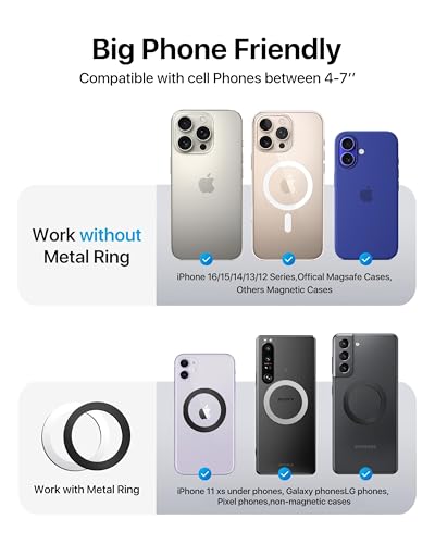 for MagSafe Car Mount [Strong Magnet&Metal Clip] Vent Phone Holder