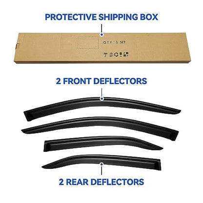 Window Visors Rain Guards for 2007 2008 2009 2010 2011 Toyota Camry Sedan