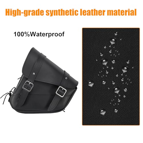 Motorcycle Saddle Bags Solo Swing Arm Bag For Sportster Softail PVC Waterproof Motorcycle Luggage Bags for Motorcycle or Bike