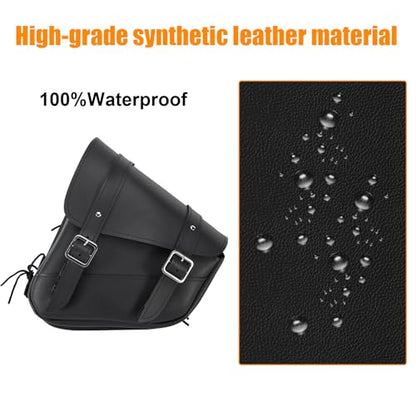 Motorcycle Saddle Bags Solo Swing Arm Bag For Sportster Softail PVC Waterproof Motorcycle Luggage Bags for Motorcycle or Bike