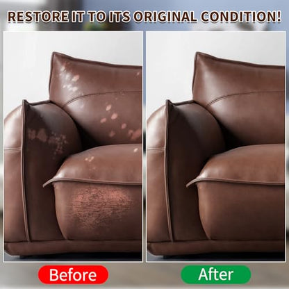 Medium Brown Leather Recoloring Balm with 100ml Mink Oil