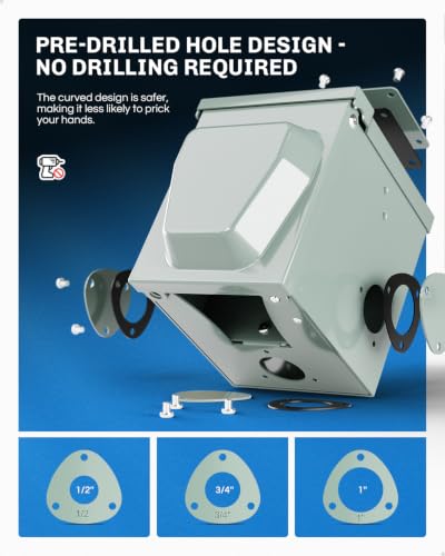 50 Amp 125 250 Volt EV Power Outlet Box