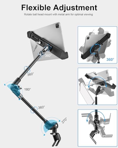 Anti Theft Seat Rail Tablet Mount for Car