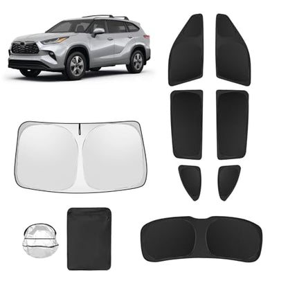 8pcs Car Window Shades for Toyota Highlander 2020 (8 Count)