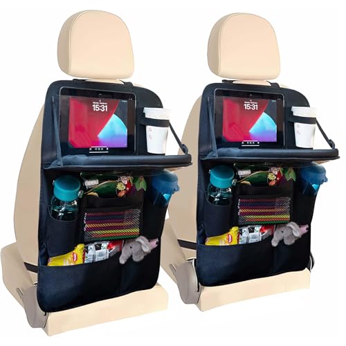 Backseat Car Organizer with Tray (2 Count)